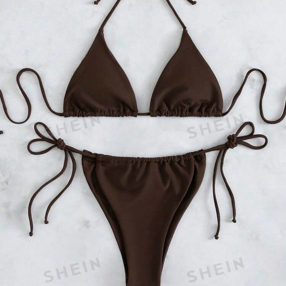 brown string bikini - Picture 2 of 6